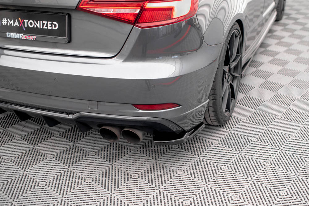 Maxton Design Rear Side Splitters (Rear Pods) Audi S3 8V Sportback Facelift