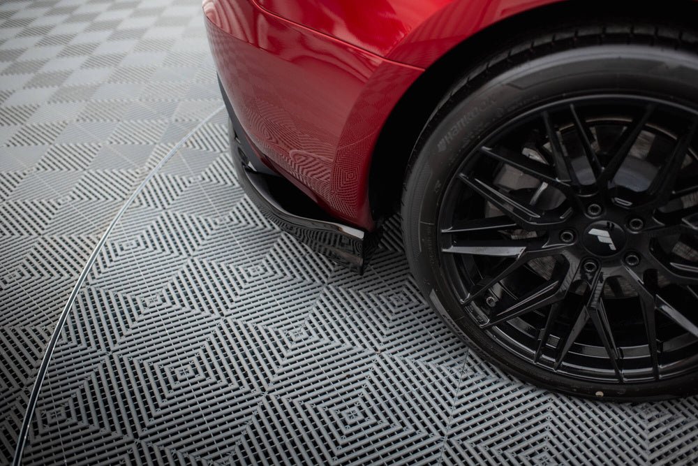 Maxton Design Rear Splitter (with vertical bars) V.2 Tesla Model 3 Project Highland (Facelift)