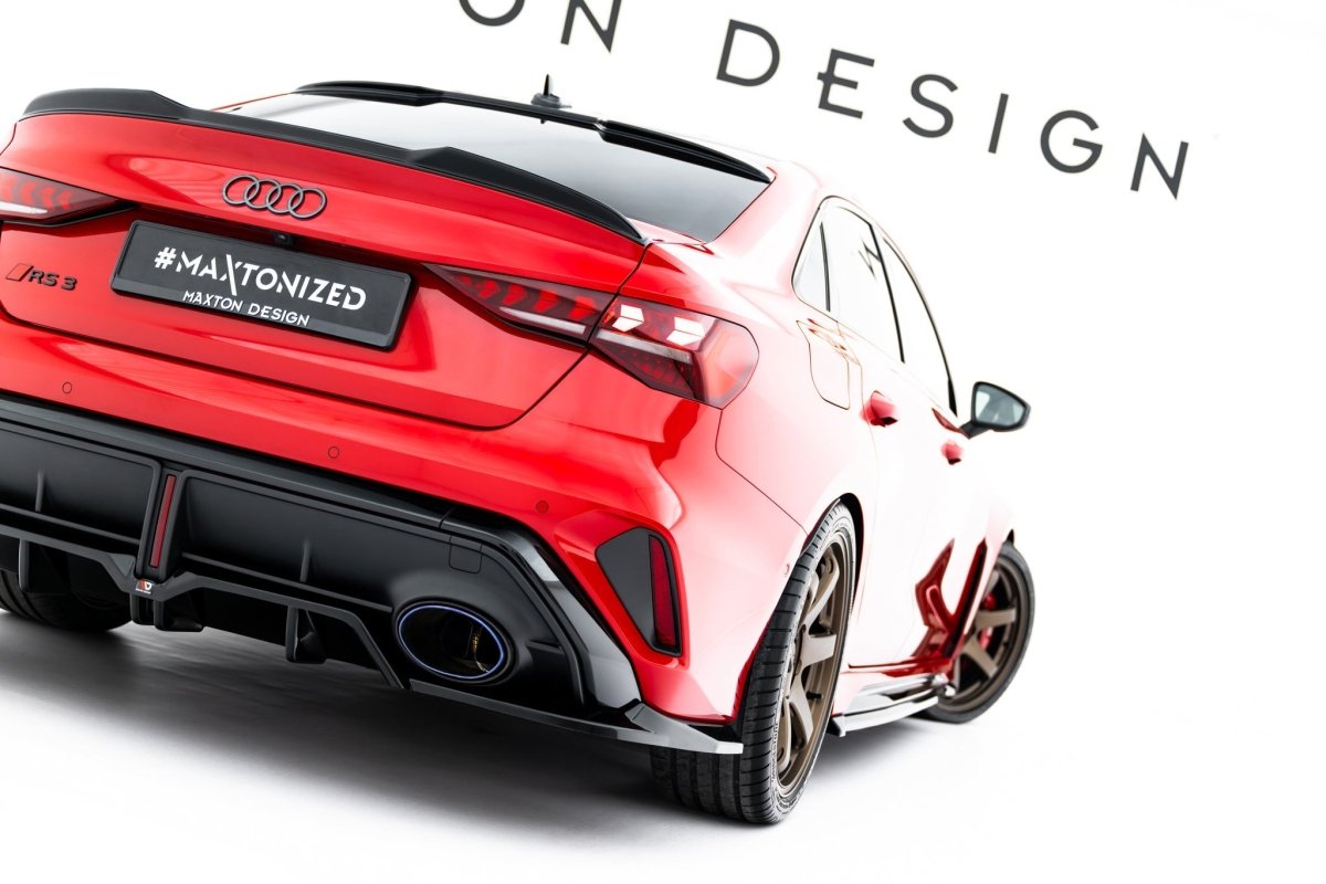 Maxton Design Rear Splitter (with vertical bars) V.1 Audi RS3 Sedan 8Y Facelift
