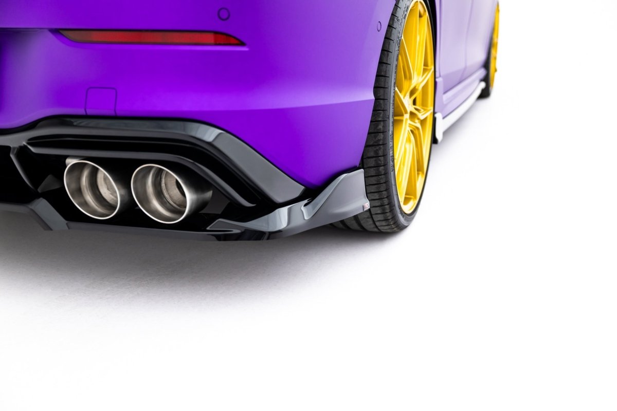 Maxton Design Rear Splitter (with vertical bars) V.1 Volkswagen Golf R Mk8 / Mk8.5 Facelift