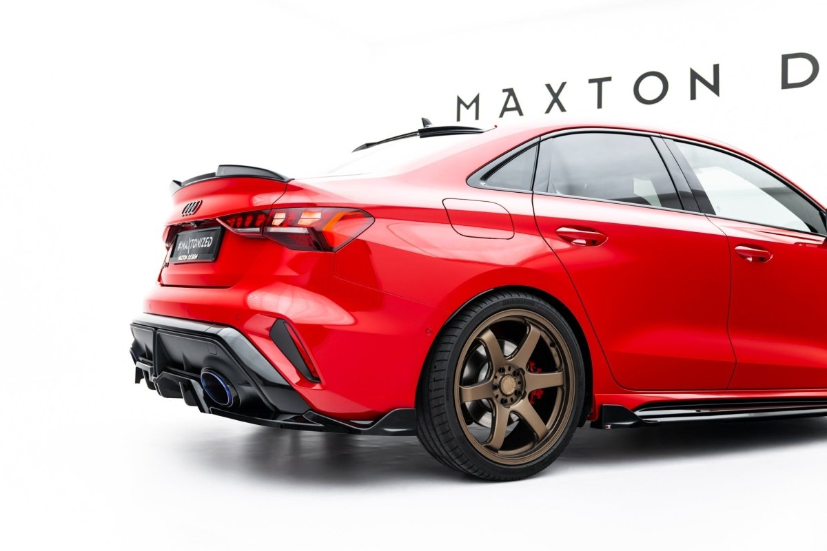 Maxton Design Rear Splitter (with vertical bars) V.2 Audi RS3 Sedan 8Y Facelift