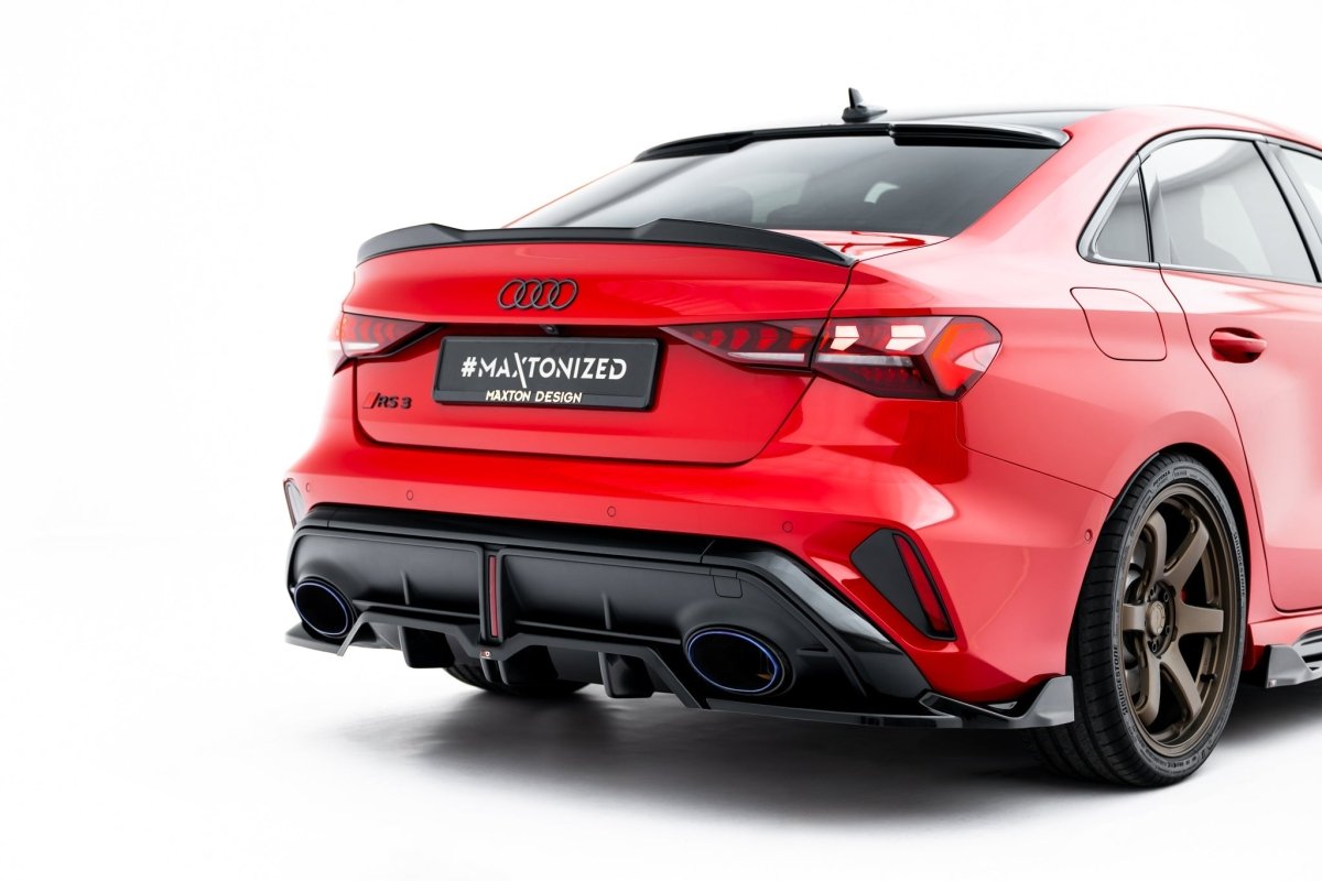 Maxton Design Rear Splitter (with vertical bars) V.2 Audi RS3 Sedan 8Y Facelift