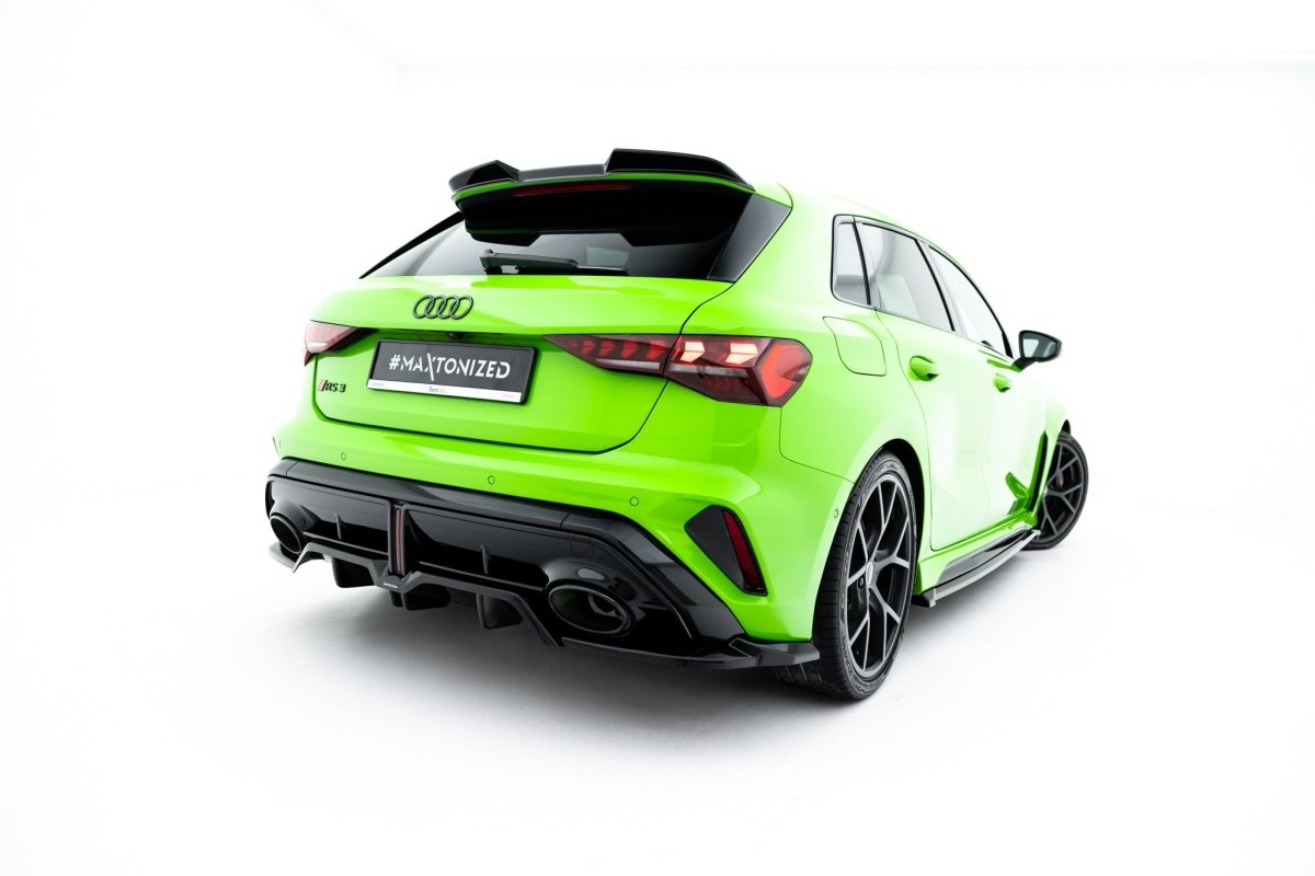Maxton Design Rear Splitter (with vertical bars) V.2 Audi RS3 Sportback 8Y Facelift