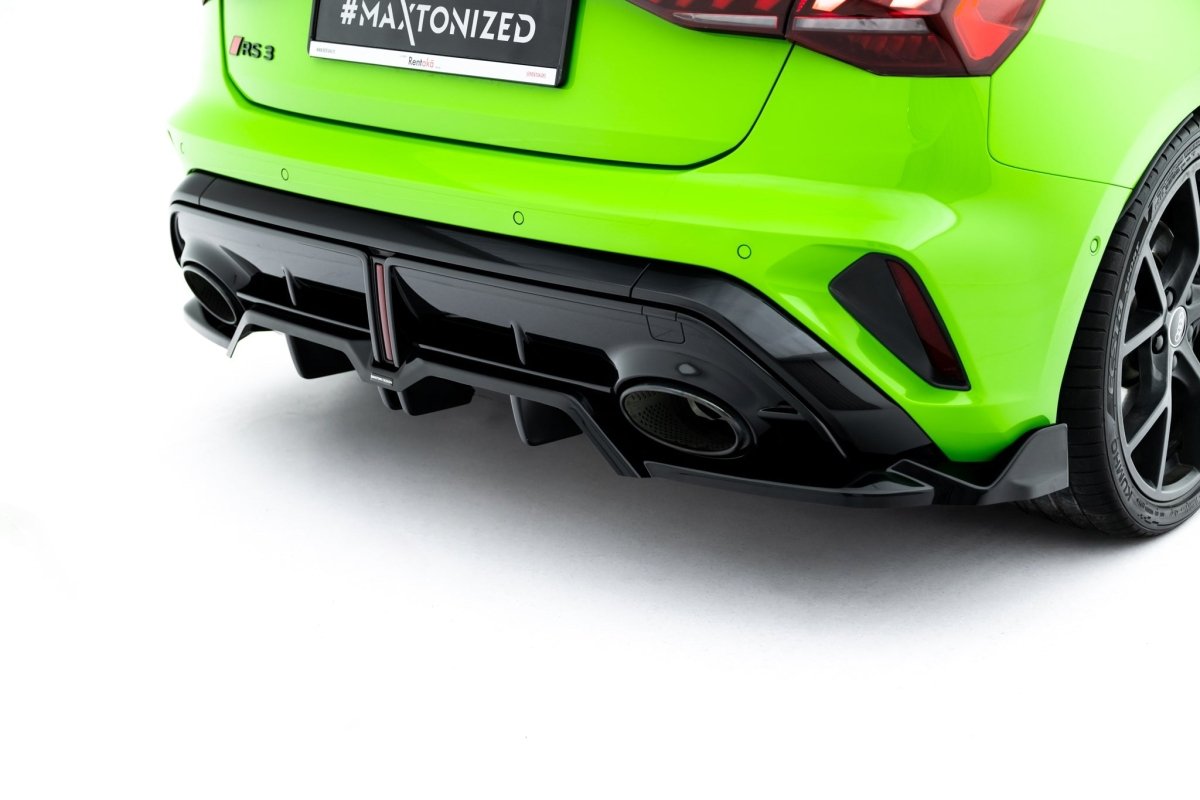 Maxton Design Rear Splitter (with vertical bars) V.3 Audi RS3 Sportback 8Y Facelift