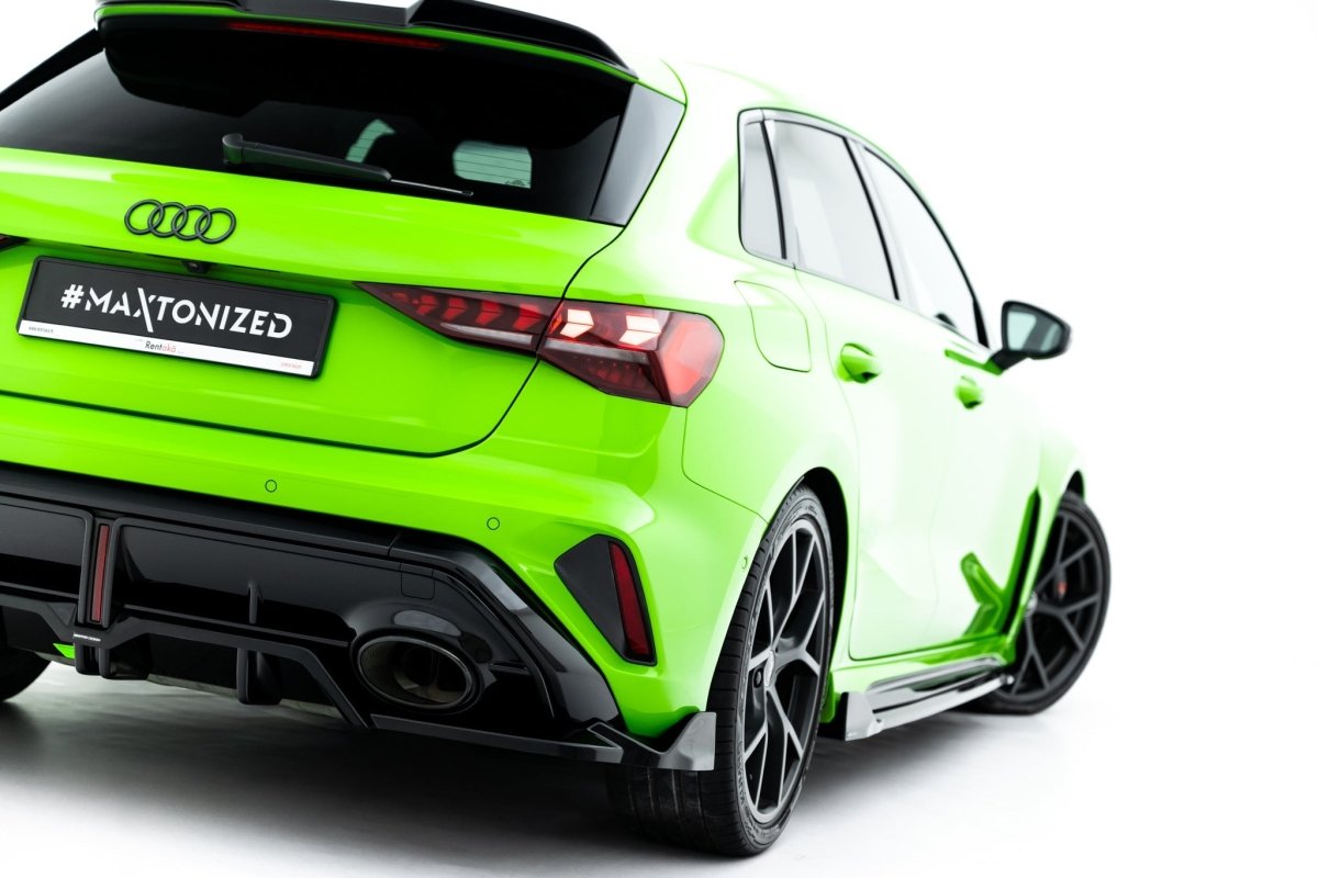 Maxton Design Rear Splitter (with vertical bars) V.3 Audi RS3 Sportback 8Y Facelift