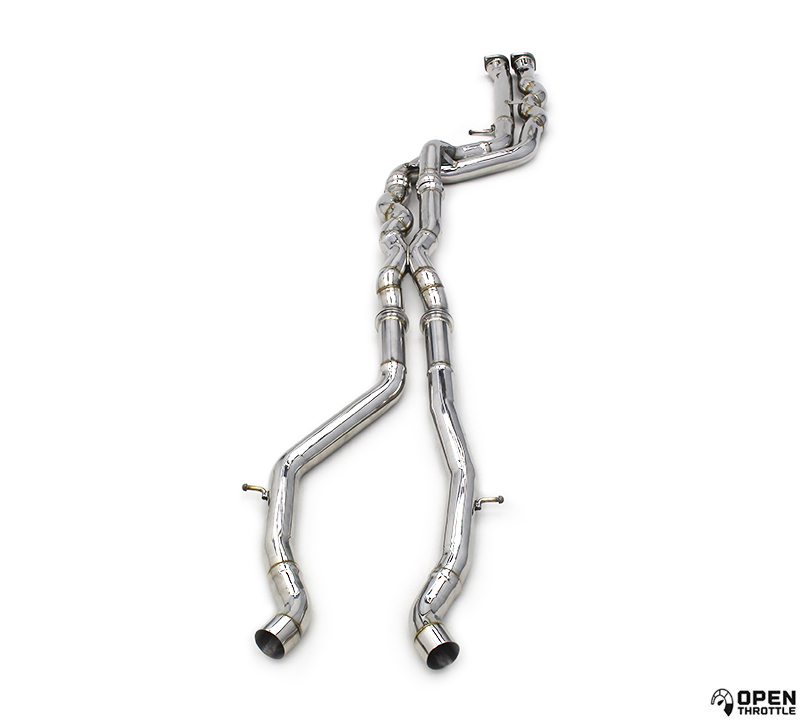 BMW F80 M3 F82 M4 EQUAL LENGTH MIDPIPE Polished Stainless Steel