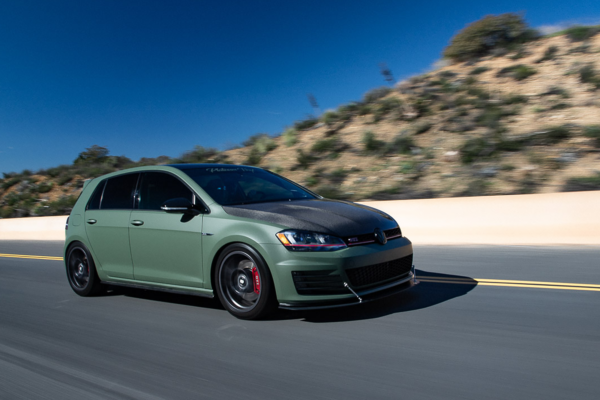 aerofabb V1 Front Splitter VW Golf Mk7 GTI (Prefacelift)