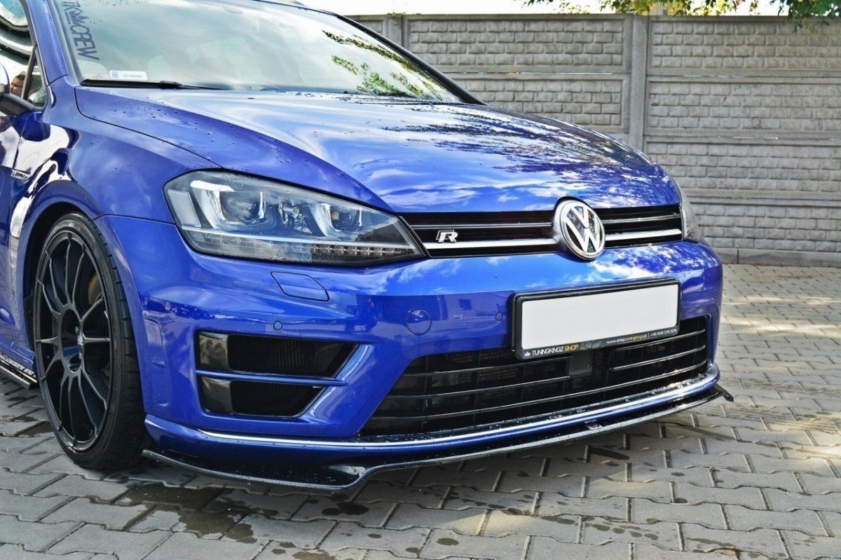 Maxton Design Front Splitter VW Golf Mk7 R Ver2 (Prefacelift) Front Lip