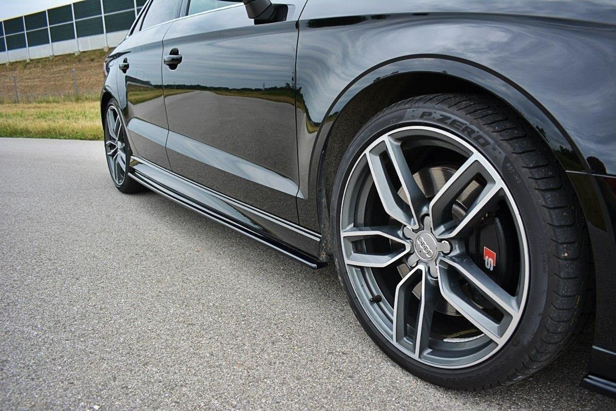 Maxton Design Side Skirts Audi S3 8V / A3 S-Line Sedan