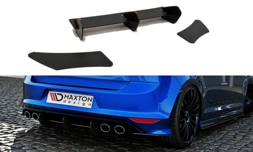 Maxton Design VW Golf Mk7 R Front Splitter V1 + Side Skirts + Diffuser + Spoiler Cap