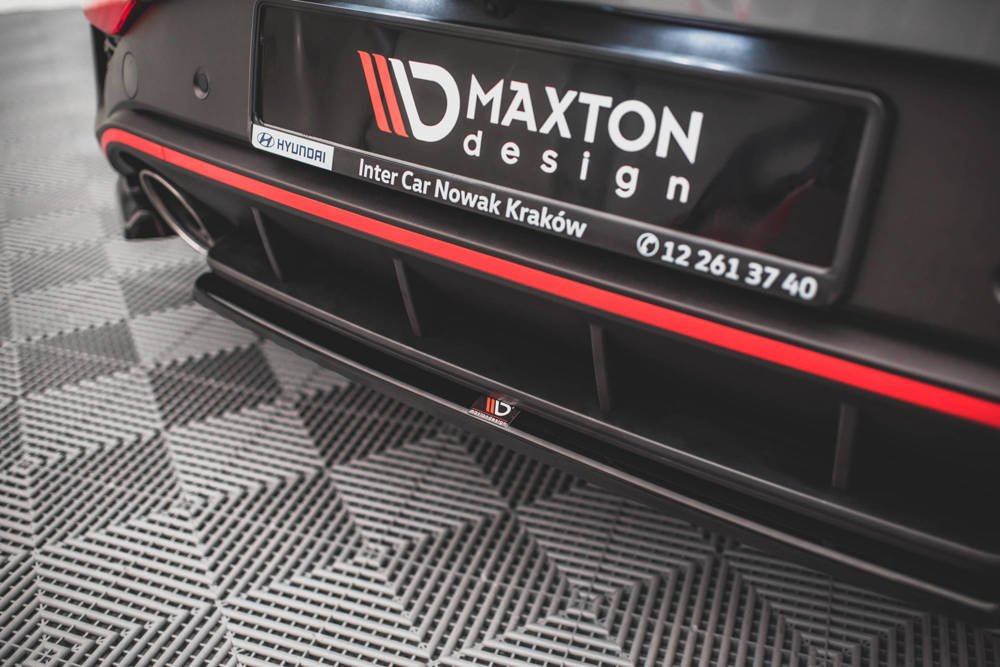 Maxton Design Hyundai i30 N Mk3.5 Facelift Hatchback Central Rear Splitter