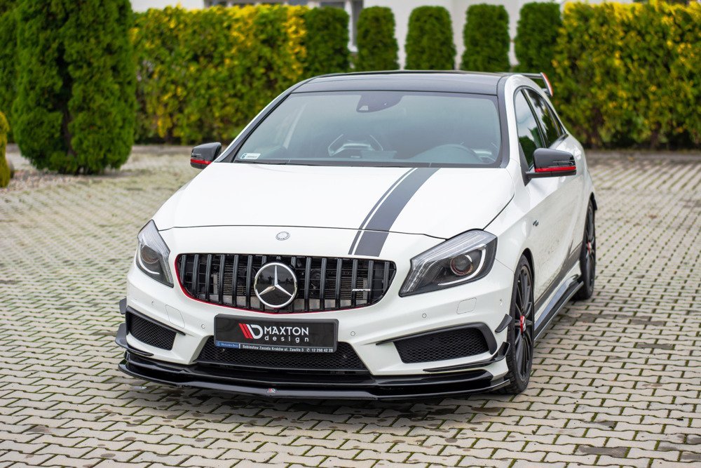 Maxton Design Front Splitter V.1 Mercedes A45 W176 AMG Prefacelift Front Lip