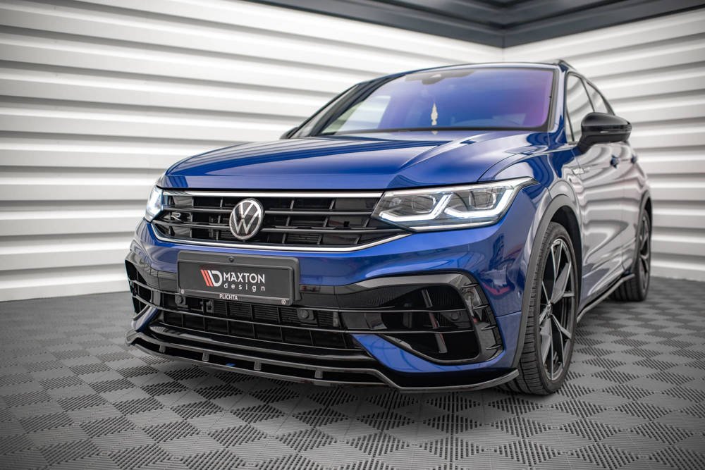 Maxton Design VW Tiguan Mk2 R / R-Line Facelift Front Splitter Lip V.1