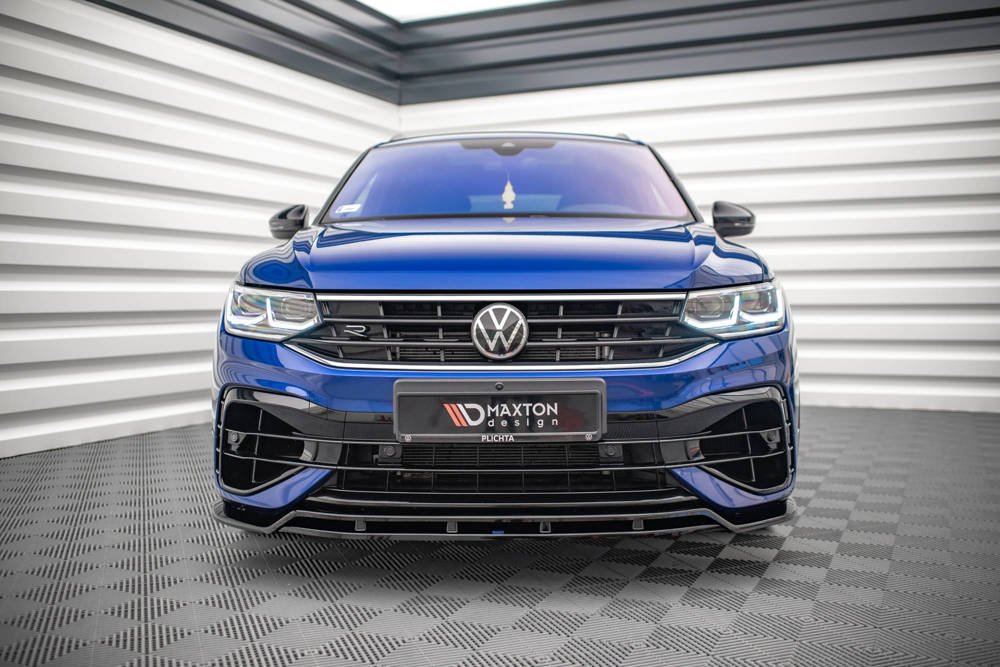 Maxton Design VW Tiguan Mk2 R / R-Line Facelift Front Splitter Lip V.1