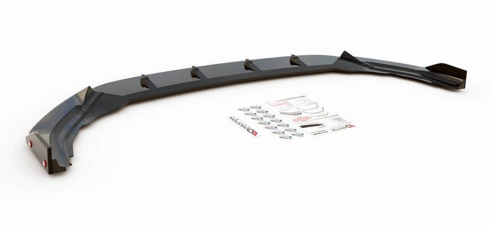 Maxton Design Front Splitter V.2 with Flaps VW Golf Mk8 R Front Lip