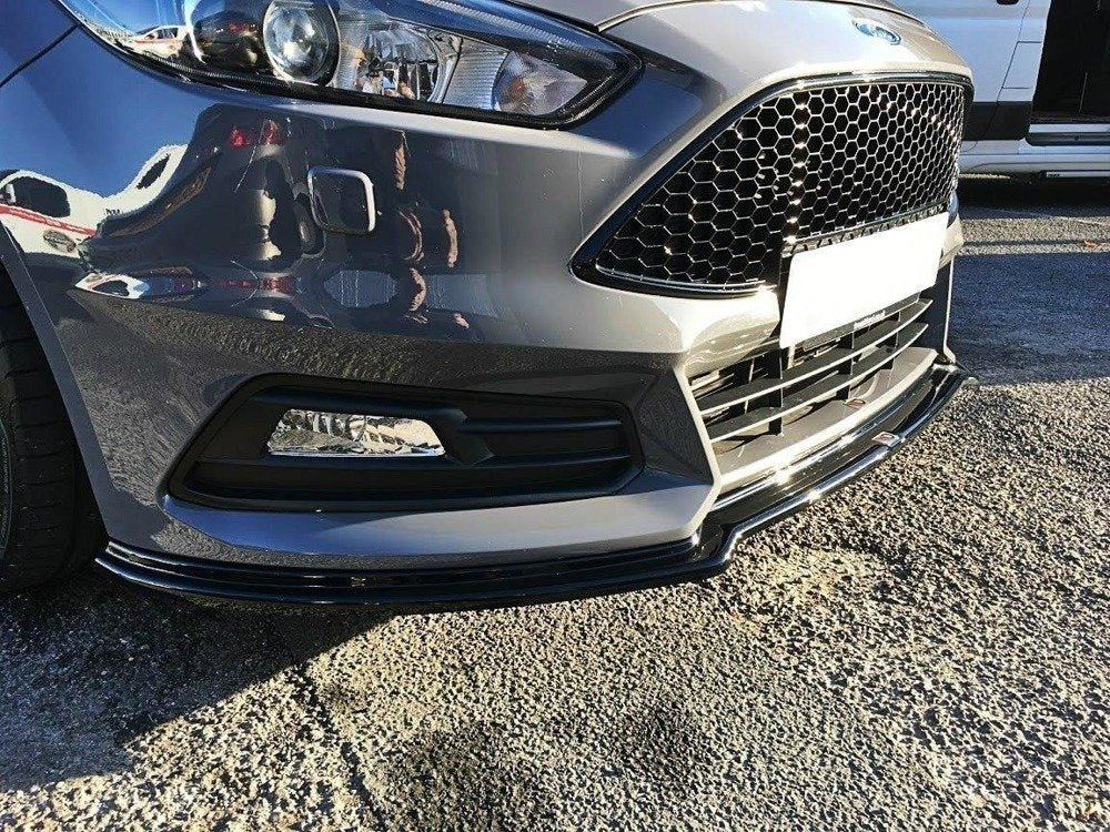 Maxton Design Front Ford Focus Mk 3 ST Front Splitter Lip (Facelift)