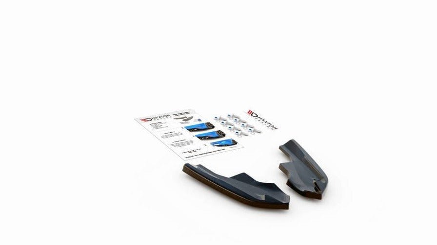 Maxton Design Rear Side Splitters V.4 VW Golf Mk8 R