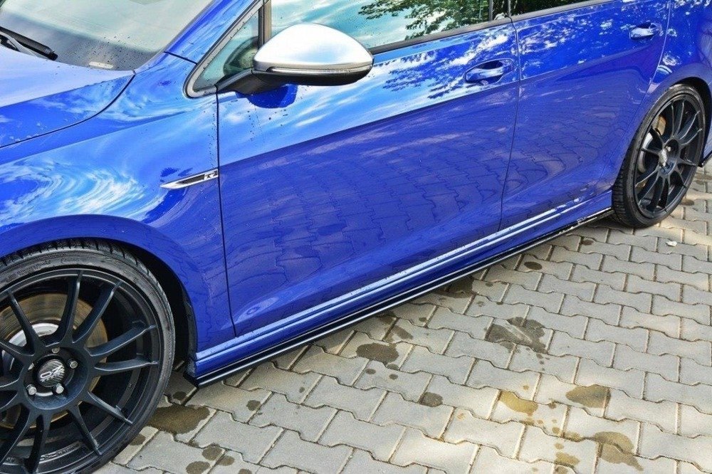Maxton Design VW Golf Mk7 R Front Splitter V1 + Side Skirts + Diffuser + Spoiler Cap