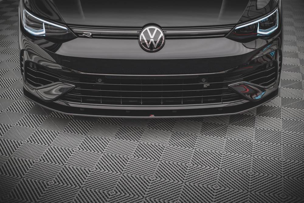Maxton Design Racing Durability Front Splitter VW Golf MK8 R Front Lip