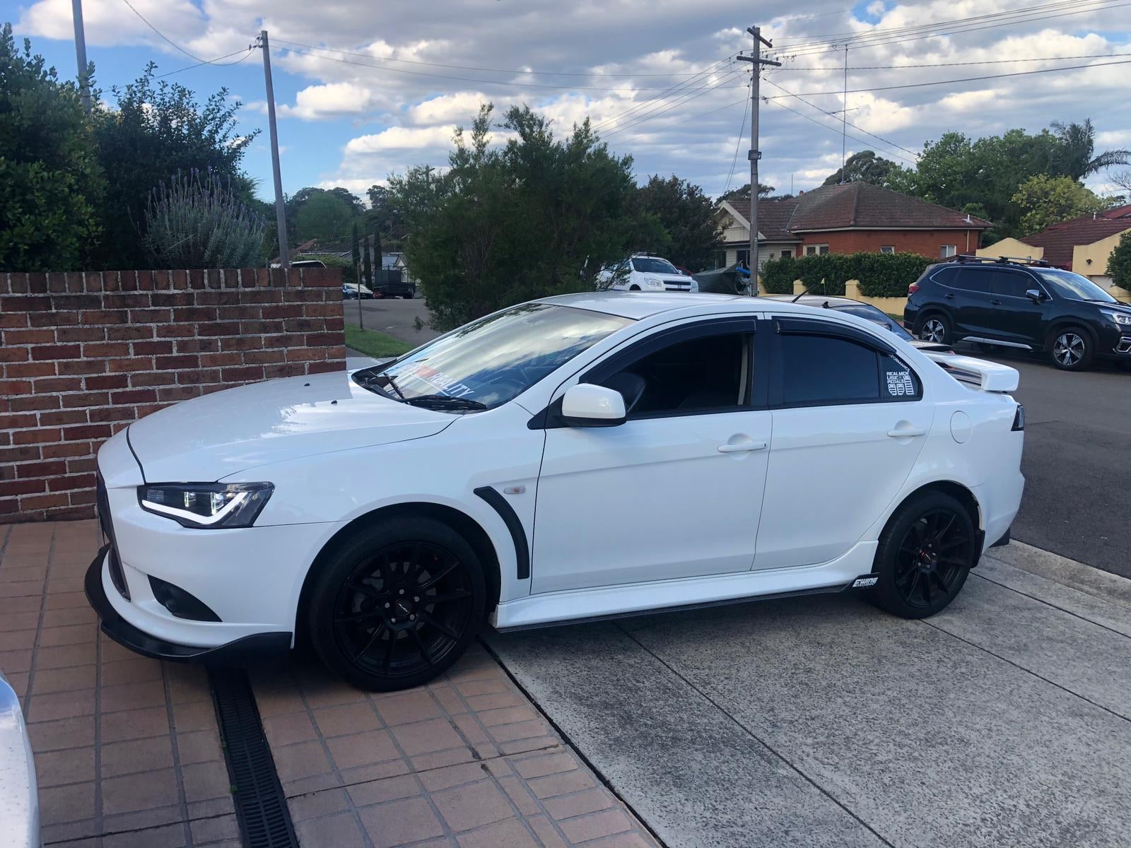 2008 - 2017 Mitsubishi Lancer CJ Ralliart Evo X Window Visors | Weather Shields