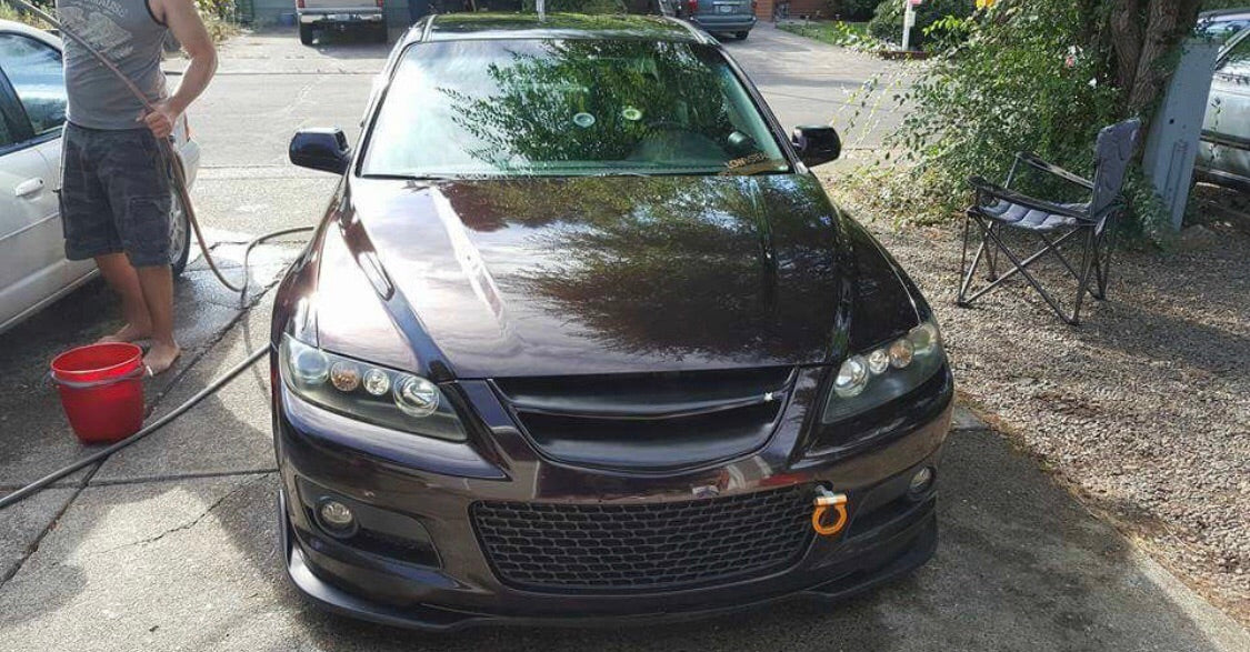 Mazda 6 Front Lip - 2005-2007 Mazda 6 MPS CS Polyurethane Front Lip