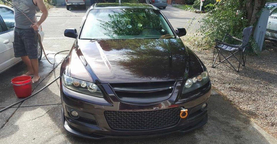 Mazda 6 Front Lip - 2005-2007 Mazda 6 MPS CS Polyurethane Front Lip
