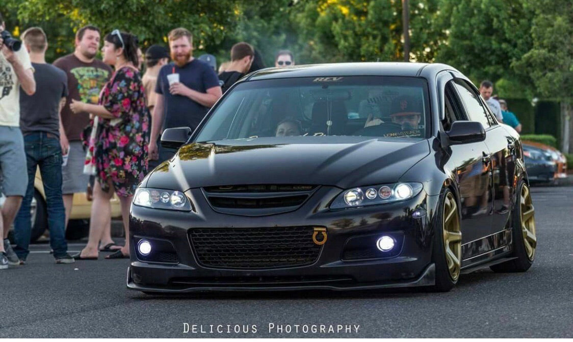 Mazda 6 Front Lip - 2005-2007 Mazda 6 MPS CS Polyurethane Front Lip