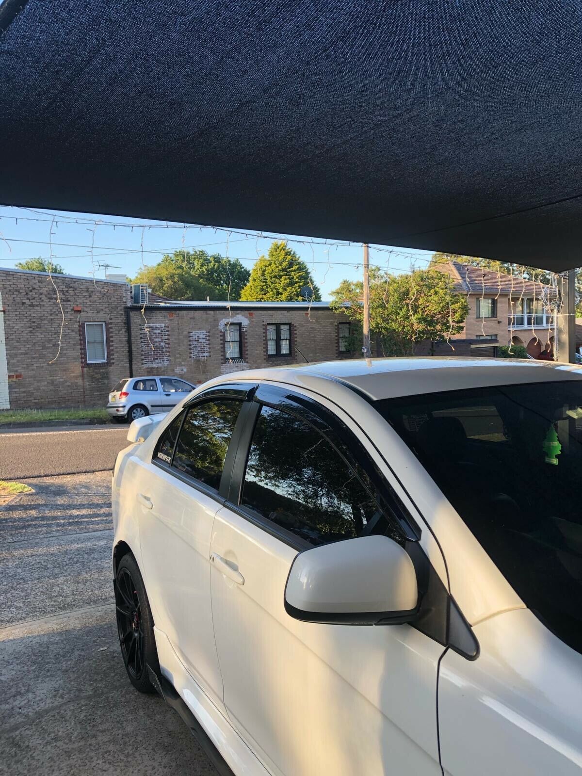 2008 - 2017 Mitsubishi Lancer CJ Ralliart Evo X Window Visors v2 | Weather Shields