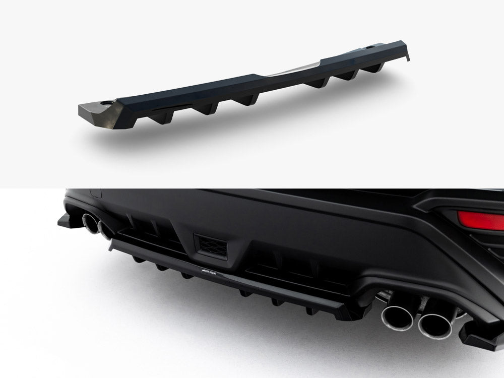 Maxton Design Rear Splitter (with vertical bars) Subaru WRX STI Mk2