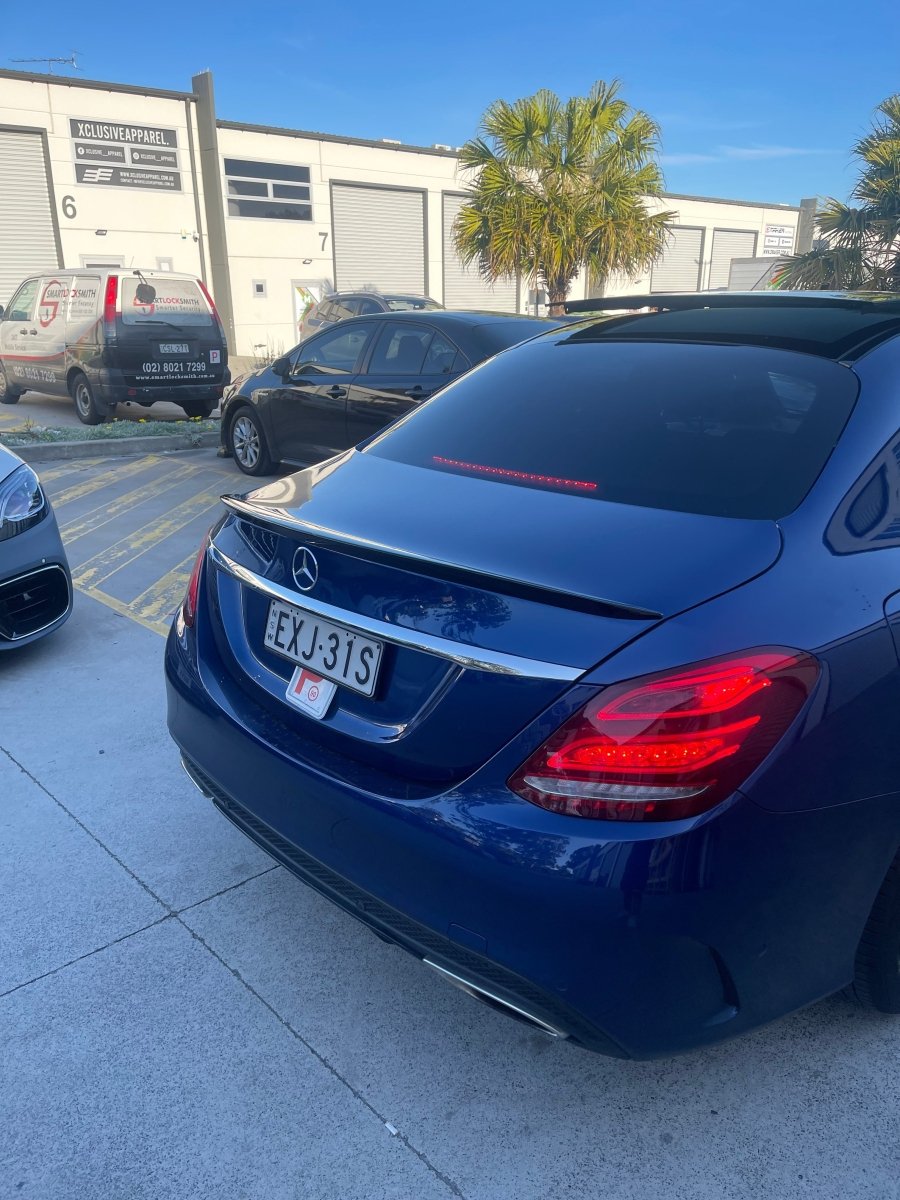 Mercedes-Benz C-Class W205 AMG Style ABS Rear Spoiler (Gloss Black)