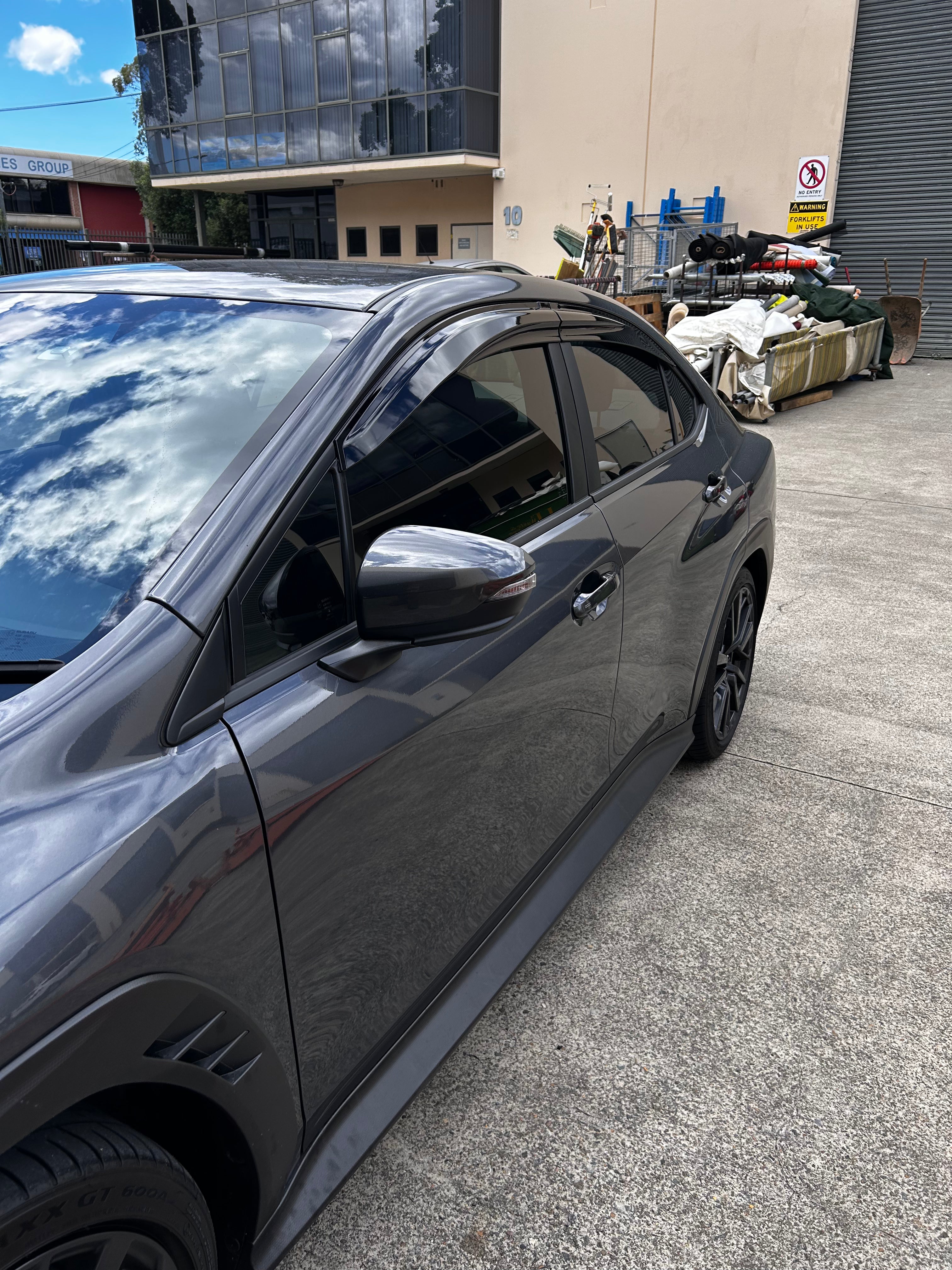 2022-2025 Subaru WRX/WRX STI VB Mugen Style Window Visors | Weather Shields