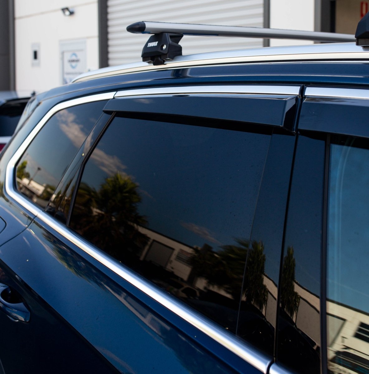 VOLKSWAGEN Touareg 2018+ (Stainless Trim) Window Visors | Weather Shields