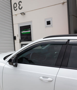 Audi Q3 2020+ (Stainless Trim) Window Visors | Weather Shields