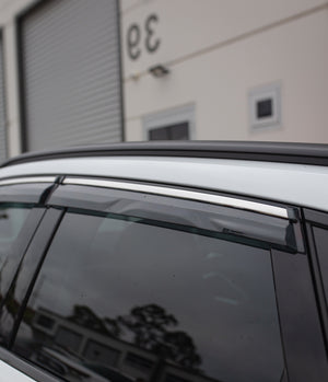 Audi Q3 2020+ (Stainless Trim) Window Visors | Weather Shields