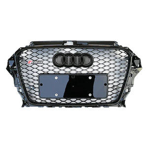 RS Style Front Grill to suit Audi A3/S3 2013-2016 PFL (Without ACC Cutout)