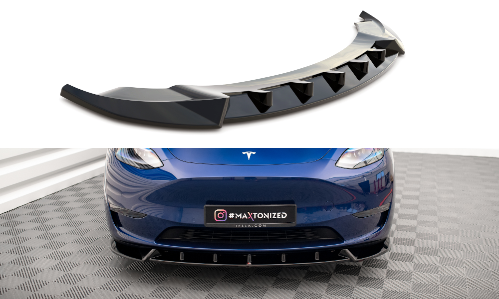 Spoilerschwert Frontspoiler aus ABS für Tesla Model Y +