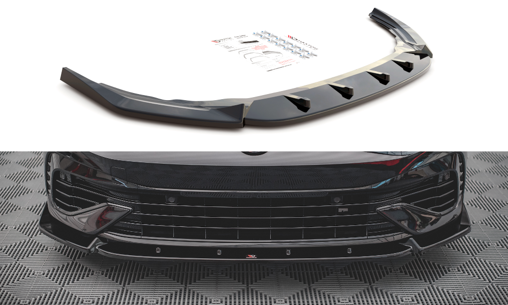 Maxton Design Front Splitter V.2 VW Golf Mk8 R Front Lip