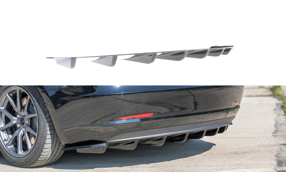 Maxton Design Rear Valance Diffuser V.1 Tesla Model 3