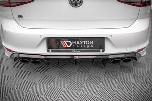 Maxton Design Rear Diffuser Valance VW Golf Mk7 R (Prefacelift)