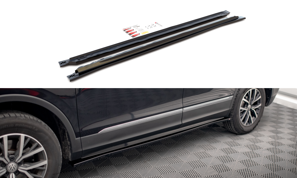 Maxton Design VW Tiguan Allspace Mk2 R-Line Side Skirts