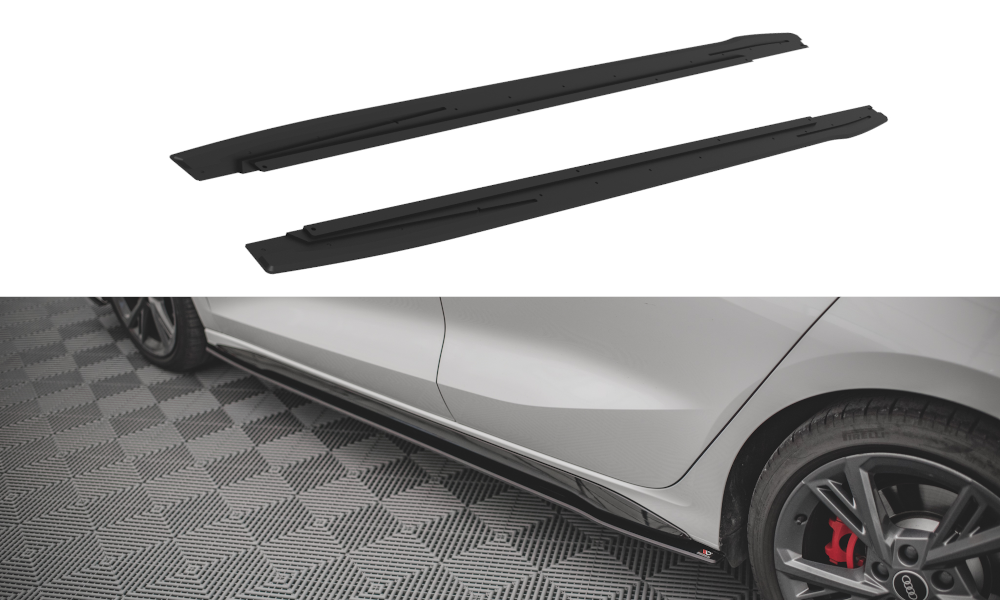 Maxton Design Racing Durability Side Skirts Audi S3 8Y / A3 S-Line 8Y Street Pro