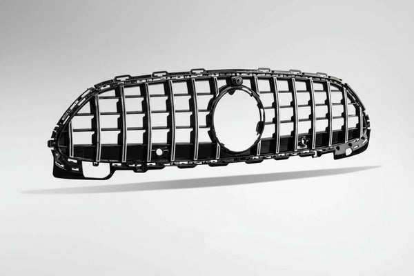Genuine Mercedes-Benz W206 AMG Emblem – Front Panamericana Grille Insert, OEM Part A2068172200