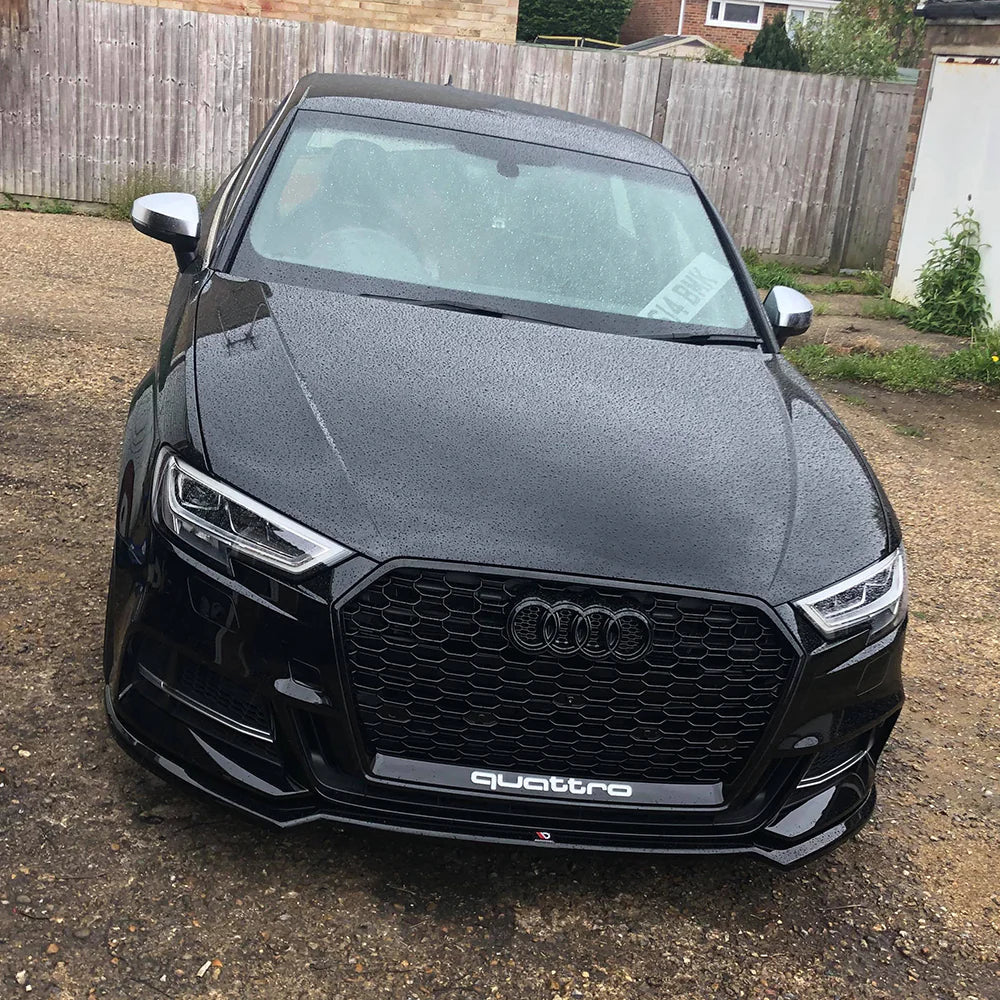 RS Style Front Grill to suit Audi A3/S3 2017-2021 (Without ACC Cutout)