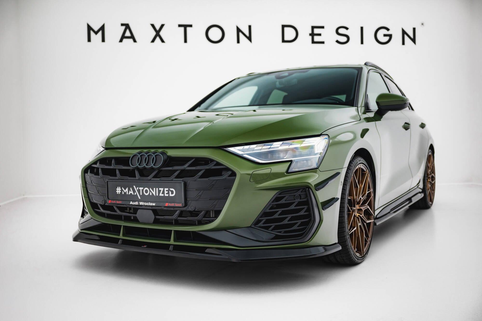 Maxton Design Front Splitter V.1 Audi S3 Sportback / A3 S-line Sportback 8Y Facelift