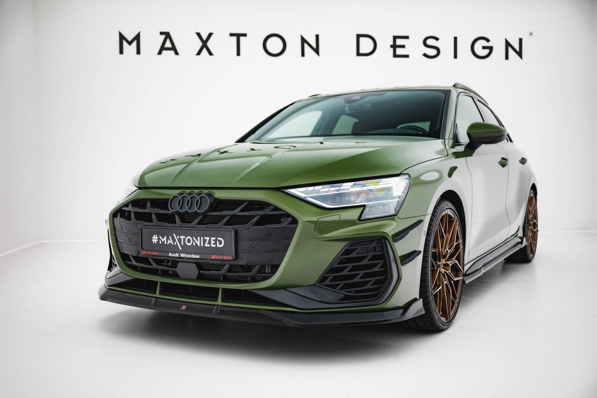 Maxton Design Front Splitter V.3 Audi S3 Sportback / A3 S-line Sportback 8Y Facelift