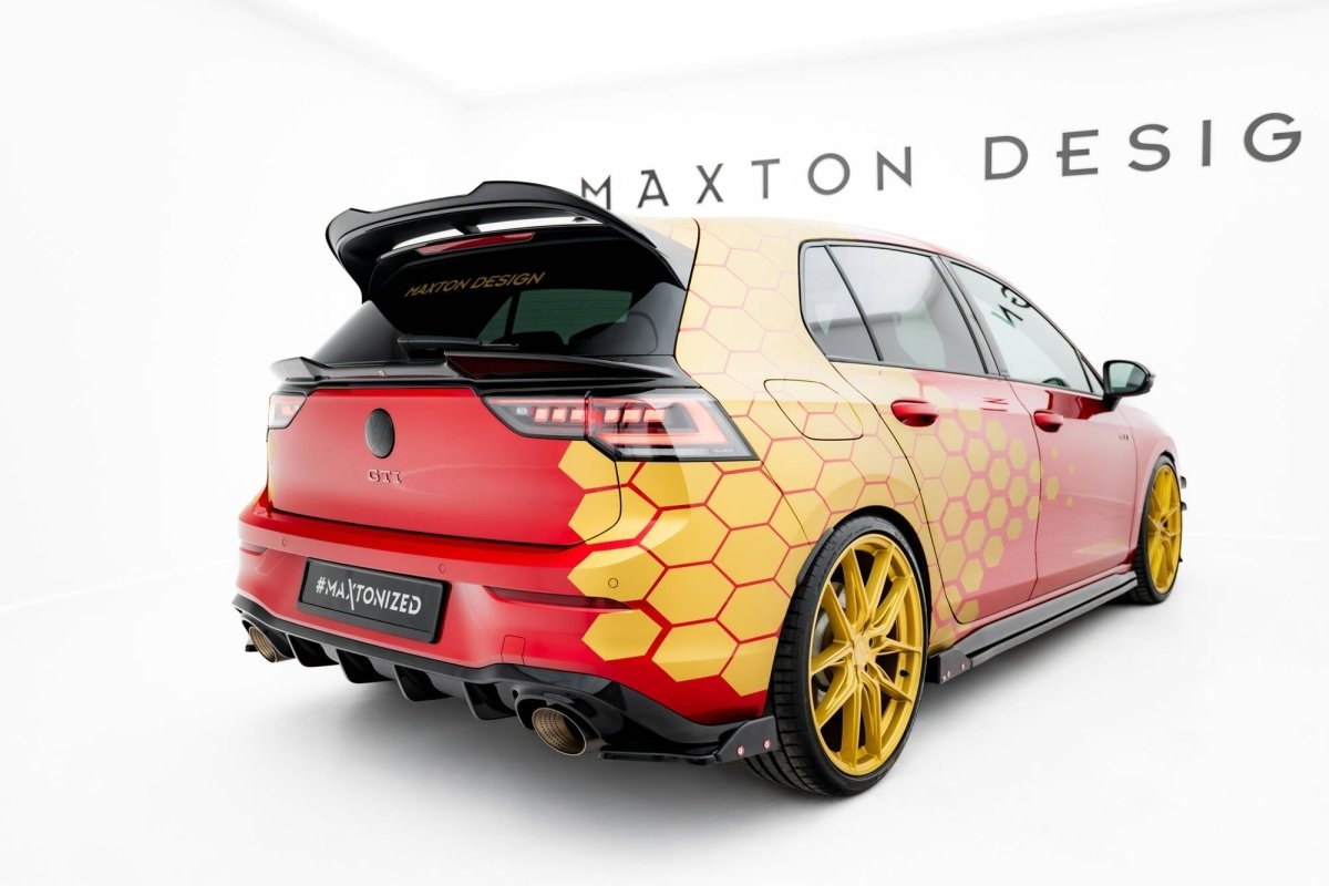 Maxton Design Lower Spoiler Cap 3D Volkswagen Golf GTI / GTI Clubsport / R / R-Line / GTE / GTD Mk8 / Mk8 Facelift