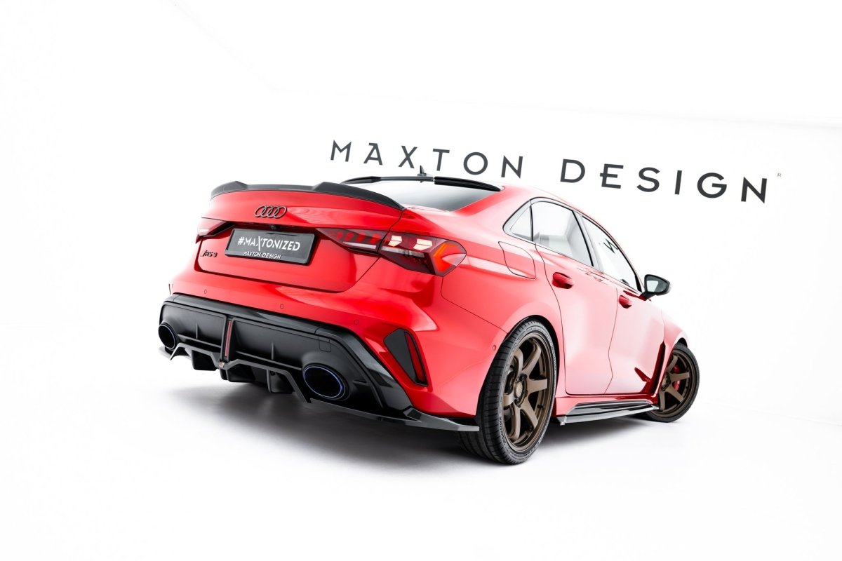 Maxton Design Rear Splitter (with vertical bars) V.1 Audi RS3 Sedan 8Y Facelift