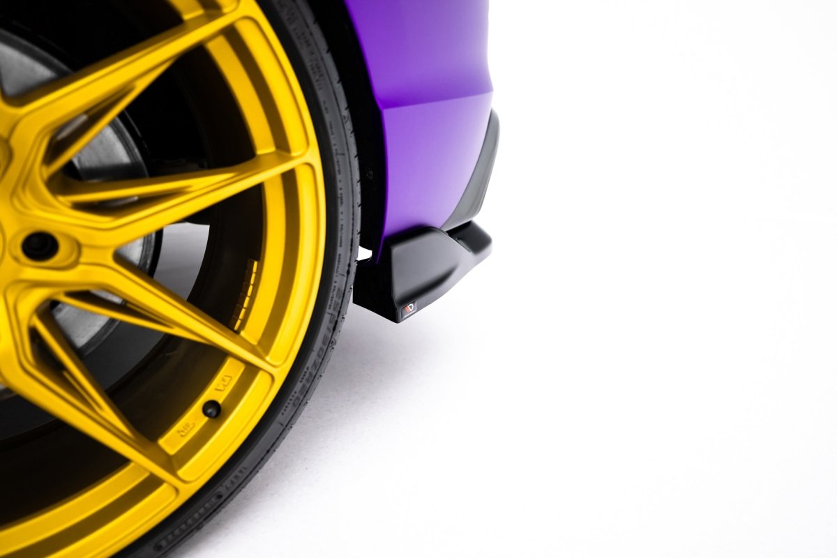 Maxton Design Rear Splitter (with vertical bars) V.1 Volkswagen Golf R Mk8 / Mk8.5 Facelift