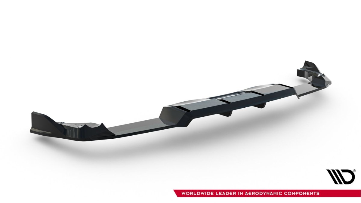 Maxton Design Rear Splitter (with vertical bars) V.1 Volkswagen Golf R Mk8 / Mk8.5 Facelift