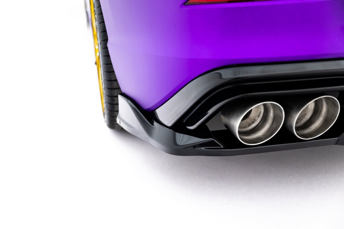 Maxton Design Rear Splitter (with vertical bars) V.1 Volkswagen Golf R Mk8 / Mk8.5 Facelift